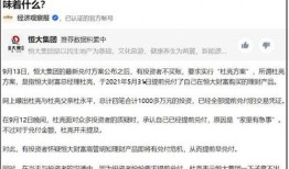 恒大财富最新爆料新闻,资金链紧张引发投资者担忧